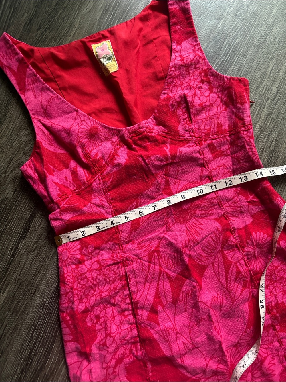 Free People Bright Fuchsia Floral Mini Dress - Picture 9 of 10
